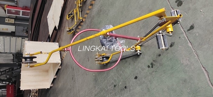 Gerobak Jalur Overhead Inspeksi Listrik Untuk Alat Transmisi Troli Inspeksi Konduktor Tunggal