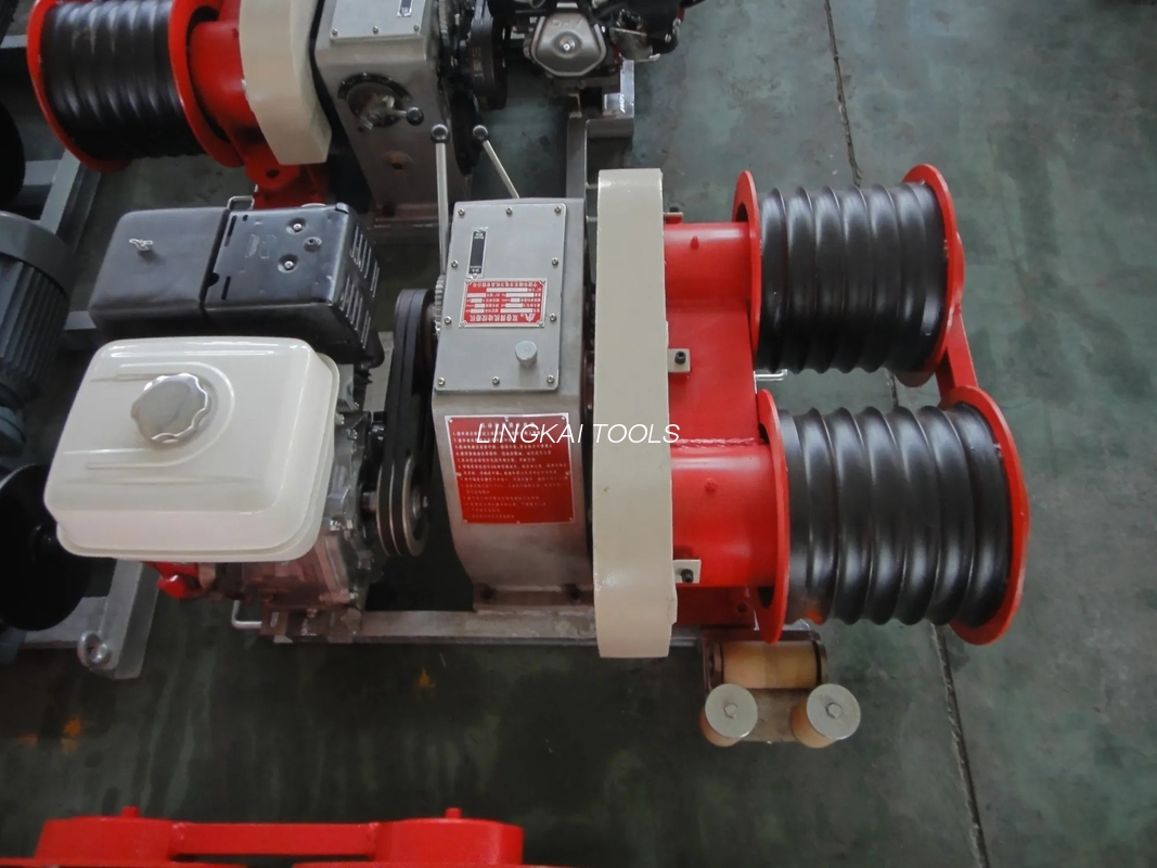 Saluran Transmisi Bermotor Menarik Winch 3 Ton Dengan Capastan Ganda