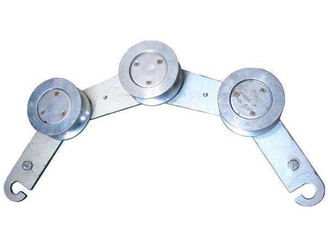 SHL75D Hook Ground Block Cable Pulling Pulley Untuk Konduktor / Tali Kawat Baja