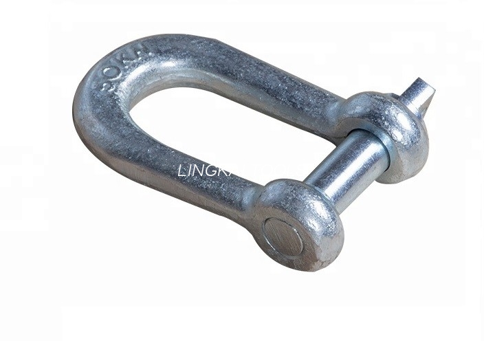 GXK Forged Alloy Screw Pin Shackle Tackle Kekuatan Tinggi Untuk Rantai Jangkar