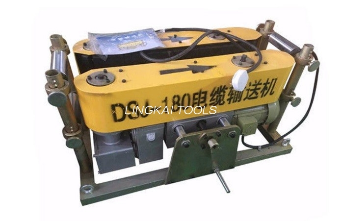 Alat Penarik Kabel Listrik Kuning/Merah DSJ Serise Crawler Cable Conveyor