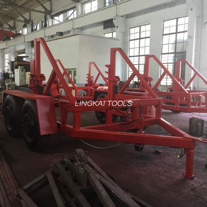 12 Ton Alat Kabel Bawah Tanah Trailer Penarik Kabel Untuk Situs Bawah Tanah