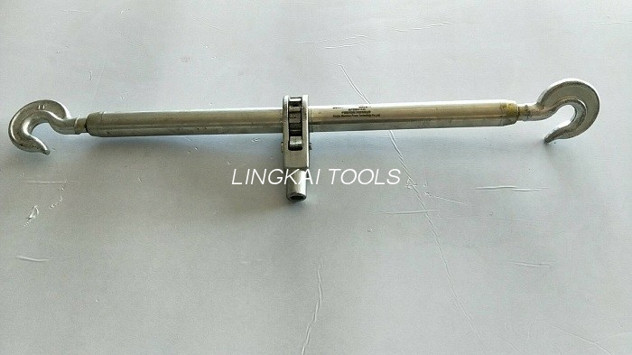 Alat Pengencang Kawat Turnbuckle Tali Baja Kait Ganda Dengan Gerakan Pegangan 360º