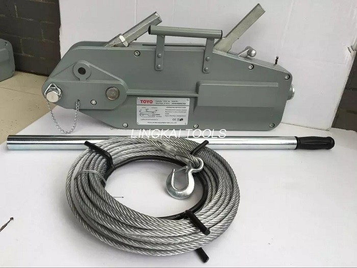 Tirfor Steel Wire Rope Winch Winch Hoist Wire Rope Hoist Winch Untuk Mengangkat