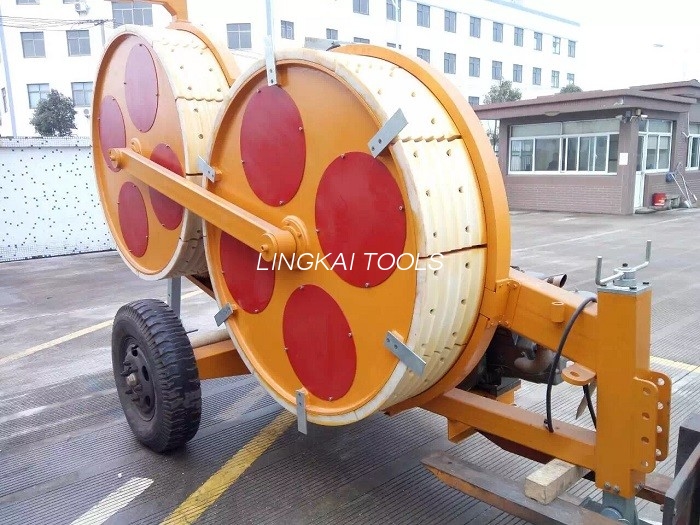 Peralatan Merangkai Saluran Listrik Hidraulik Tali Kawat Dengan MC Nylon Bull Wheel