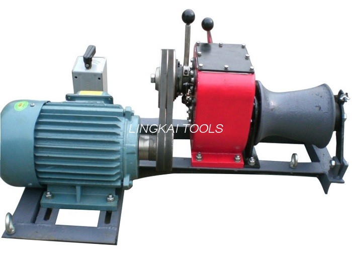 Tower Erection 1 Ton Winch, Mesin Winch Fleksibilitas Tinggi Untuk Menarik Kabel
