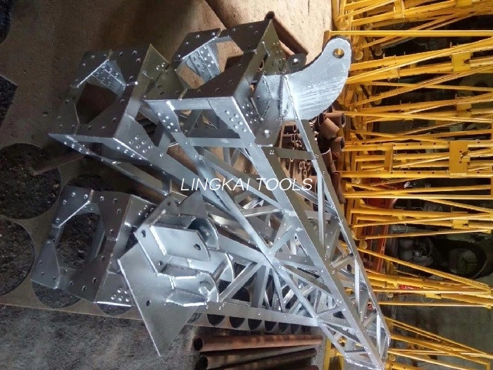 Tripod berbentuk tabung Aluminium Aloi Menara Tiang Gin Tiang Gin Derrick Gin Pole