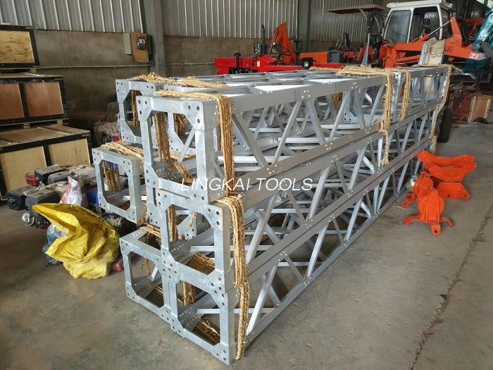 Aluminium Alloy A Shape Lattice Gin Pole Derricks Untuk Menara Instalasi