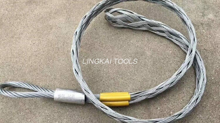 CE Melewati Alat Kabel Serat Optik Kabel Opgw Menarik Genggaman Sambungan Soket Jala