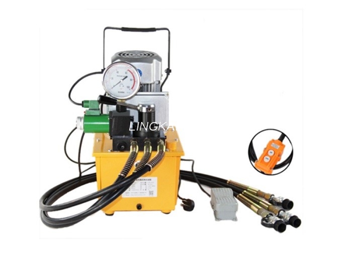 Alat Crimping Hidraulik Portabel Pompa Berpenggerak Motor Hidraulik Aksi Tunggal 70 Mpa