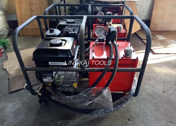 Unit Hidrolik Mesin Bensin Pompa Hidrolik Mesin Bensin Digerakkan Untuk Alat Crimping