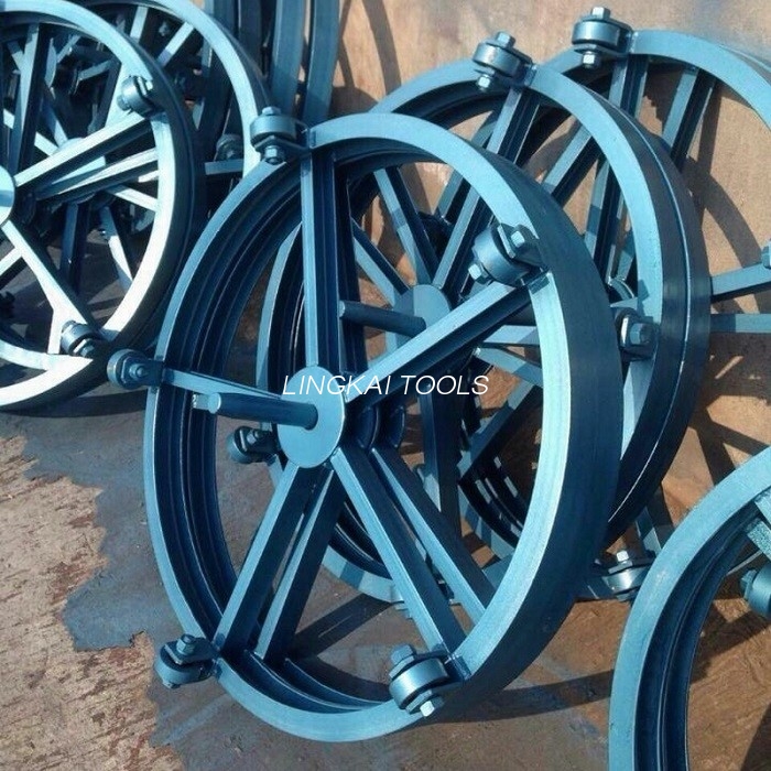 Alat Kabel Bawah Tanah Diameter 1000mm Putar Pelat Baja Berdiri Meja Putar Drum Pembayaran Tegak