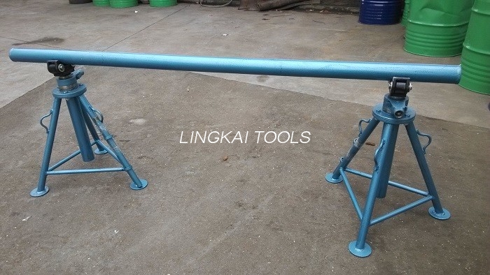 Alat Penarik Kabel Listrik Mekanis Dudukan Jack Liting Drum Kabel yang Dapat Disesuaikan / Dudukan Pembayaran Reel Sederhana