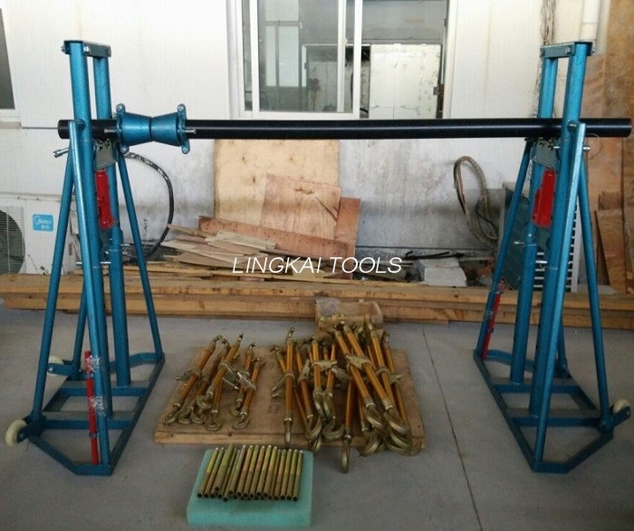 Stand Reel Kawat Mudah Bergerak / Jack Drum Kabel Lift 5 - 20 Ton