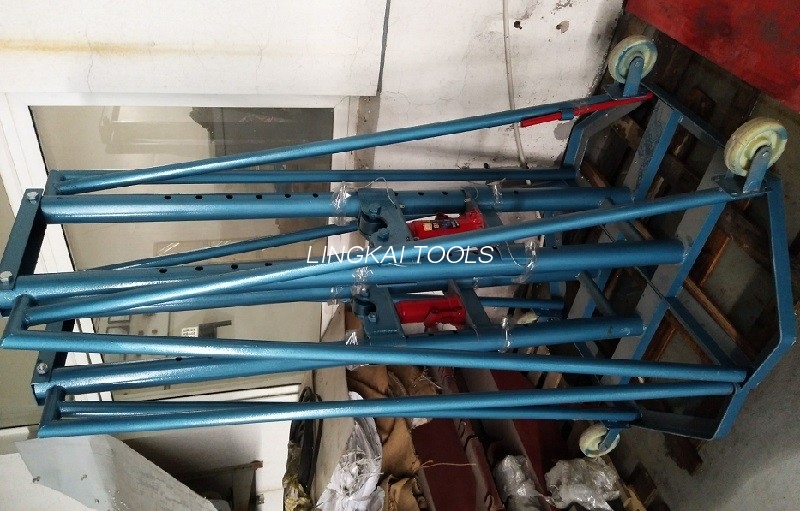 5 Ton / 10 Ton Profesional Wire Reel Stand Stand Drum Kabel Hidraulik Berkinerja Tinggi