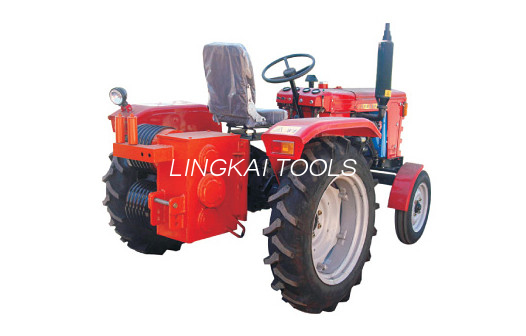 Penarik Winch Kabel Daya 22kW / Winch Ditarik Traktor 304 Penggerak Empat Roda