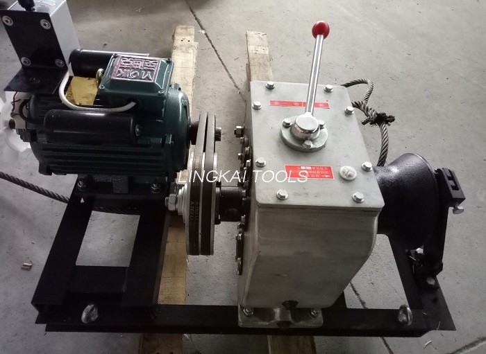 220v 380v 3 Ton Penarik Kawat Listrik / Alat Penarik Kabel Untuk Konstruksi Tenaga