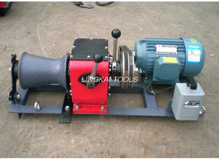 Lampu Kecil 1 Ton Kabel Winch Penarik Tali Kawat Menarik Winch 2.2KW Motor Eletro
