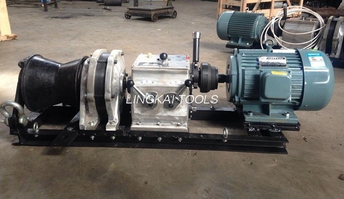 Power Site Penarik Winch Kabel Listrik 220V / 380V 2.2KW Untuk Menarik Tali Kawat