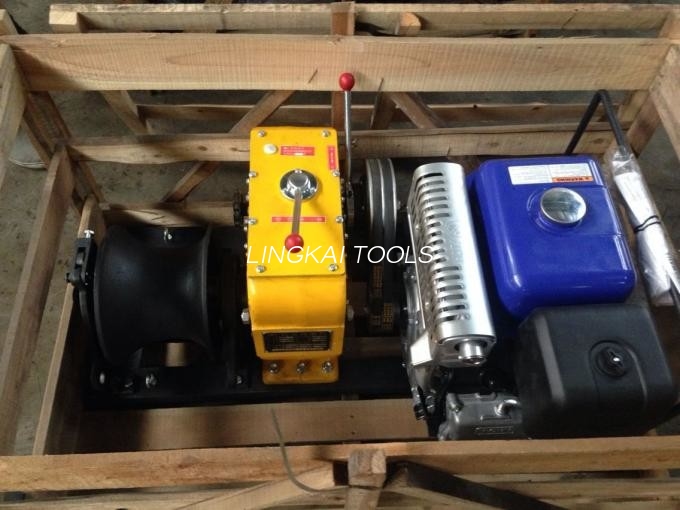 Winch Kecil Bertenaga Gas 5 Ton Mesin Penarik Kabel Mesin Bensin Honda / Yamaha