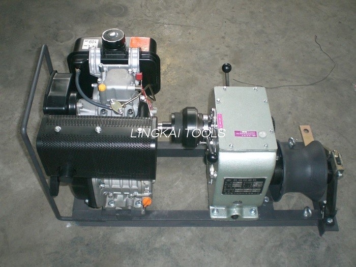Konstruksi Jalur Kabel Winch Puller Kekuatan 3 Ton Dengan Penggulung Tunggal