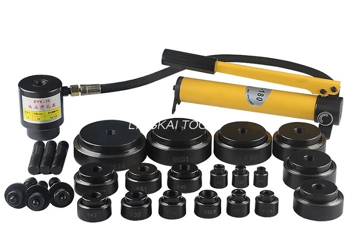 SYK-8 Model Hydraulic Punch Driver 100KN Stroke 25mm Untuk Baja Ringan