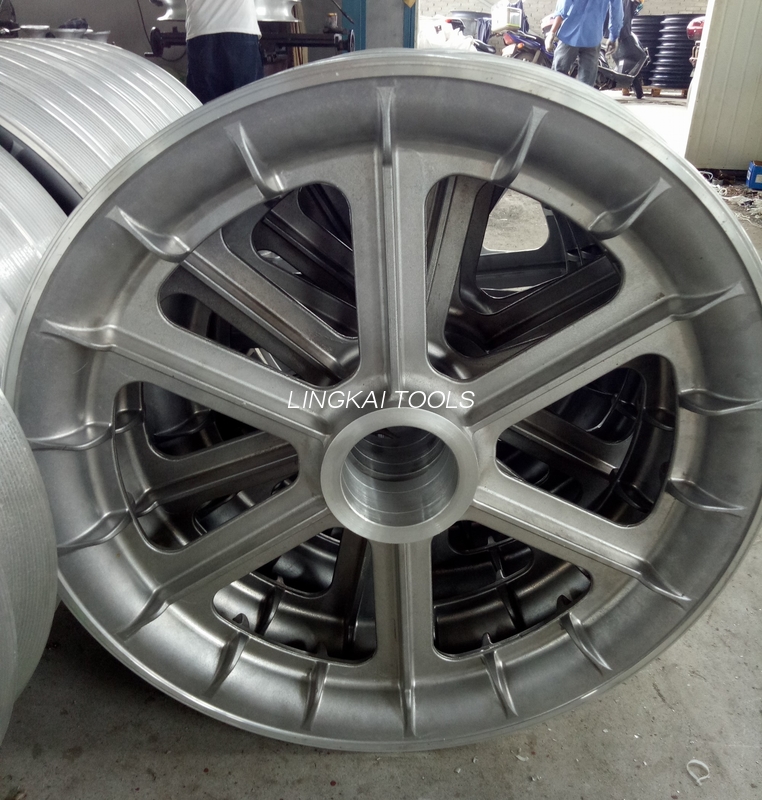 Blok Merangkai Transmisi Karet Roda Aluminium Katrol Berkas OEM 80x50