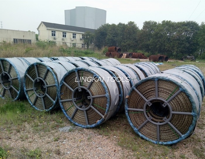 8 Helai Tali Baja Jalinan Anti Memutar Untuk Menarik Konduktor Atau Kabel Serat Optik