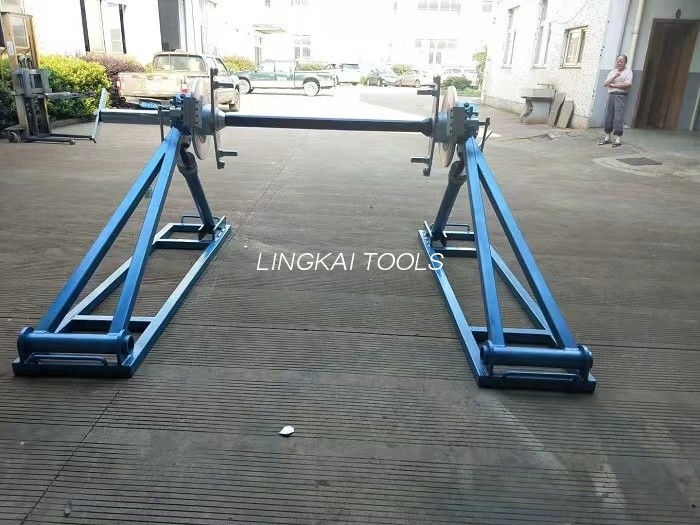 Reel Konduktor 5 Ton 7 Ton Berdiri Dengan Rem Cakram Peralatan Merangkai