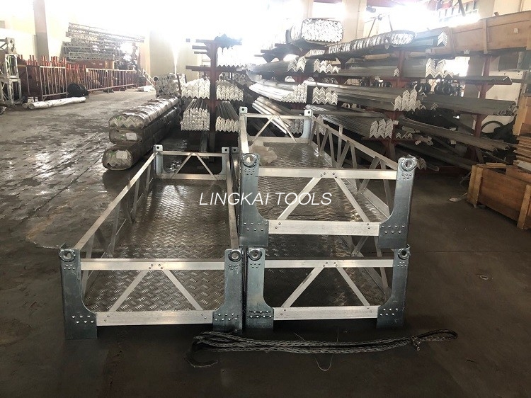 Platform Kerja Paduan Aluminium Untuk Kompresi Sambungan Konduktor Menara