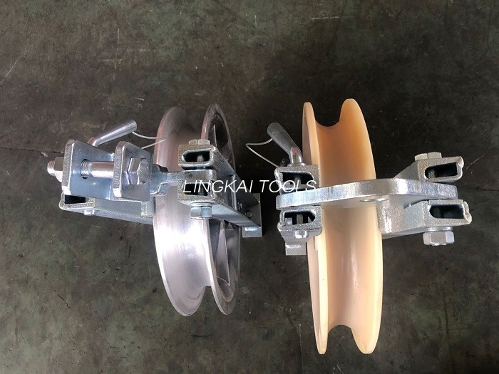 Katrol Roda Rol Kabel Kait Sheave Blok Merangkai Tunggal Aloi Aluminium Nilon