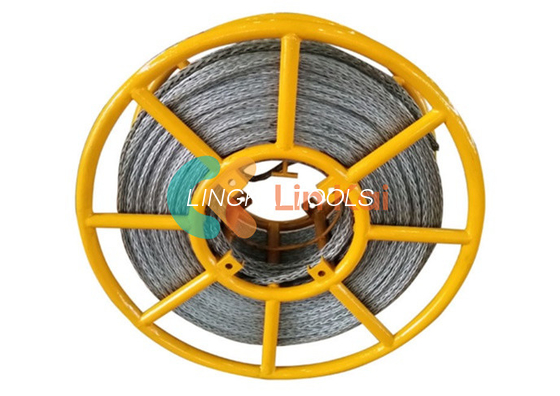 900KN Max Anti Twisting Steel Wire Rope 10mm Untuk Merangkai OPGW Dan Kawat Tanah